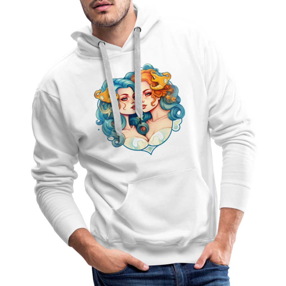 Men’s Symbol Gemini Premium Hoodie - white