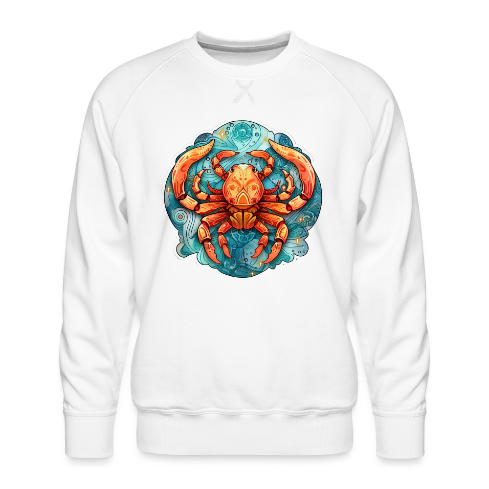 Men’s Symbol Cancer Premium Sweatshirt - white