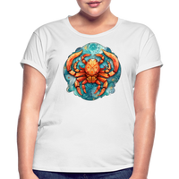 Thumbnail for Women's Symbol Cancer Relaxed Fit T-Shirt - white