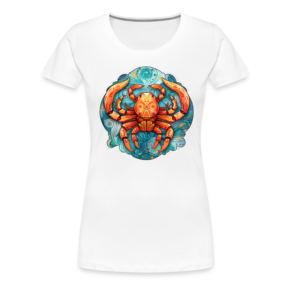 Women’s Symbol Cancer Premium T-Shirt - white