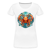 Thumbnail for Women’s Symbol Cancer Premium T-Shirt - white