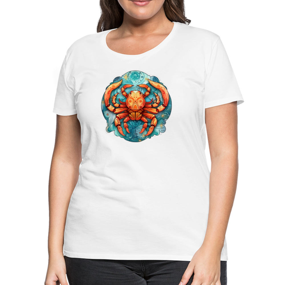 Women’s Symbol Cancer Premium T-Shirt - white