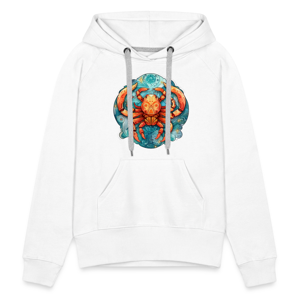 Women’s Symbol Cancer Premium Hoodie - white