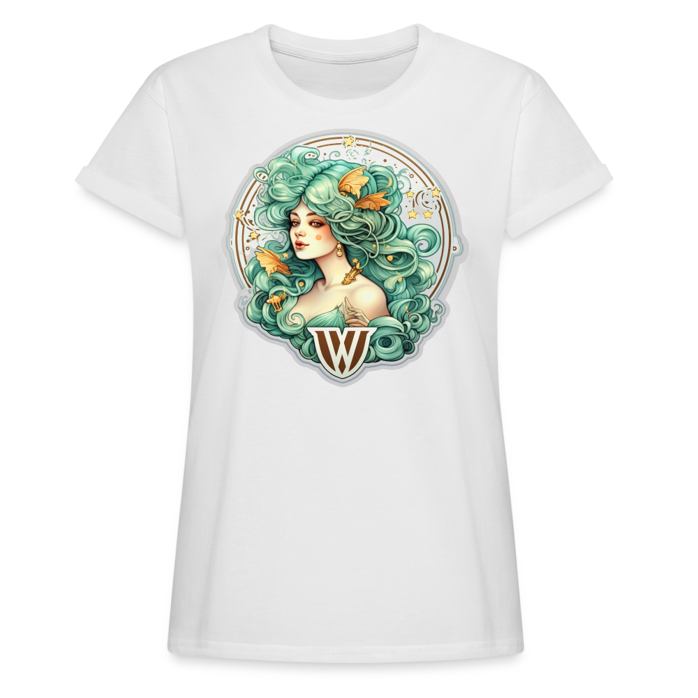 Women's Symbol Virgo Relaxed Fit T-Shirt - white