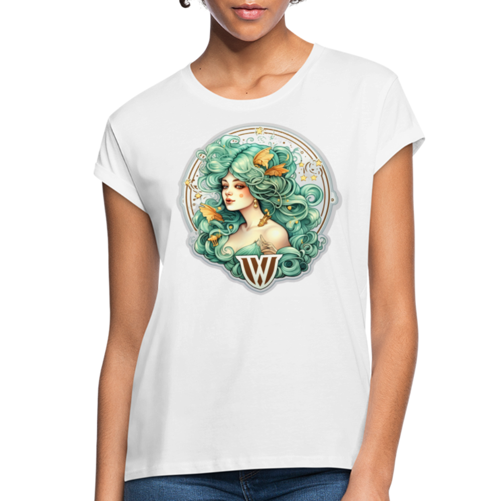 Women's Symbol Virgo Relaxed Fit T-Shirt - white