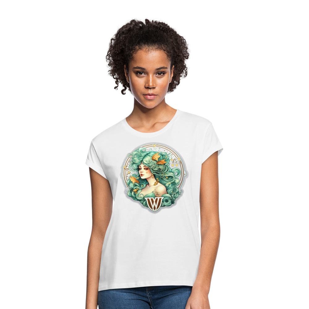 Women's Symbol Virgo Relaxed Fit T-Shirt - white