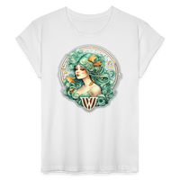 Thumbnail for Women's Symbol Virgo Relaxed Fit T-Shirt - white