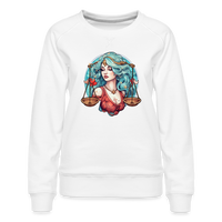 Thumbnail for Women’s Symbol Libra Premium Sweatshirt - white