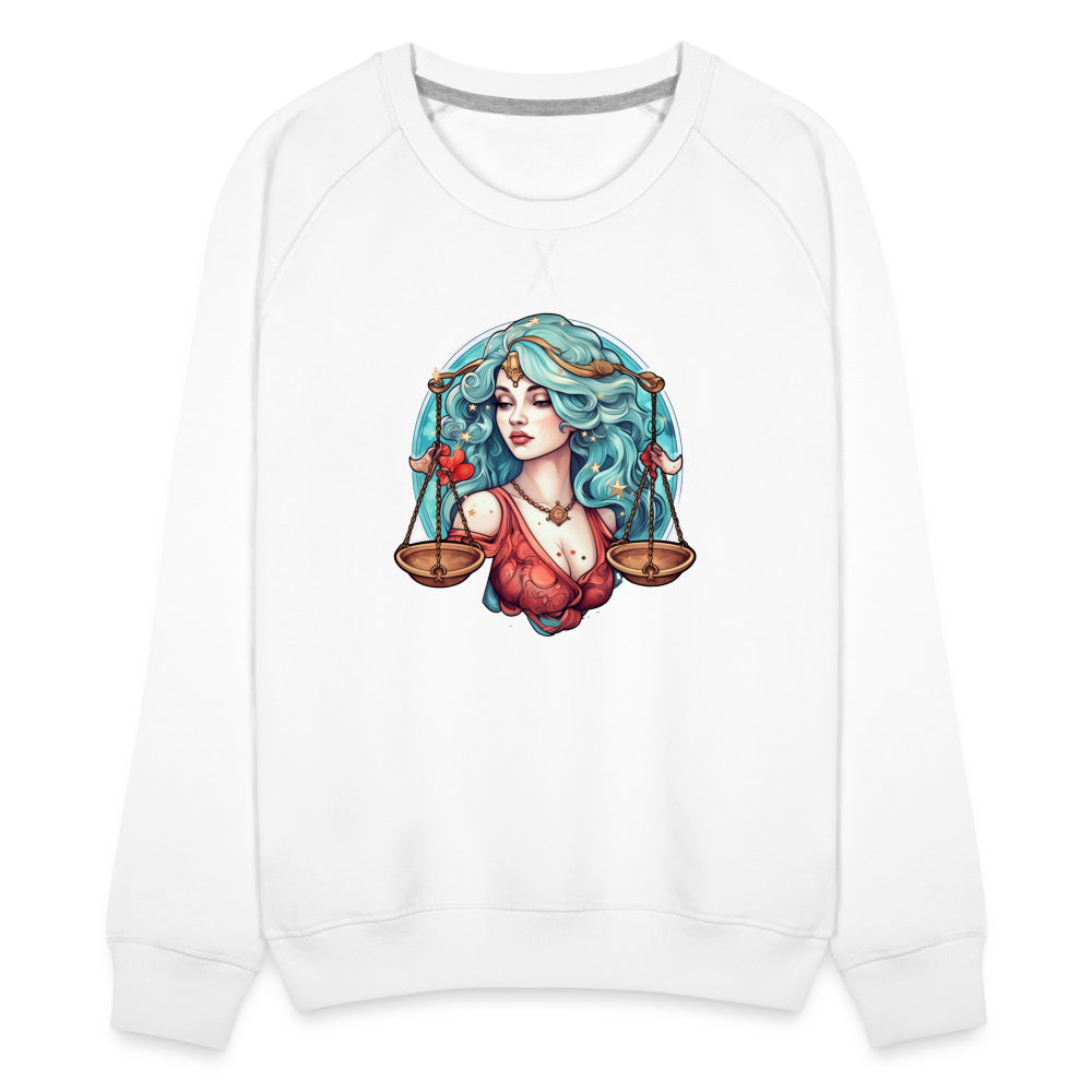 Women’s Symbol Libra Premium Sweatshirt - white