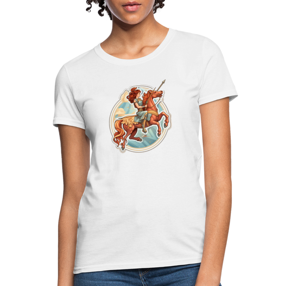 Women's Symbol Sagittarius T-Shirt - white