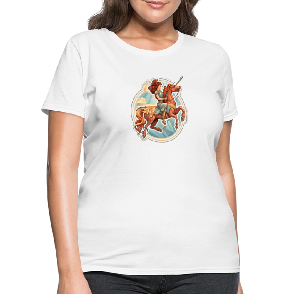 Women's Symbol Sagittarius T-Shirt - white