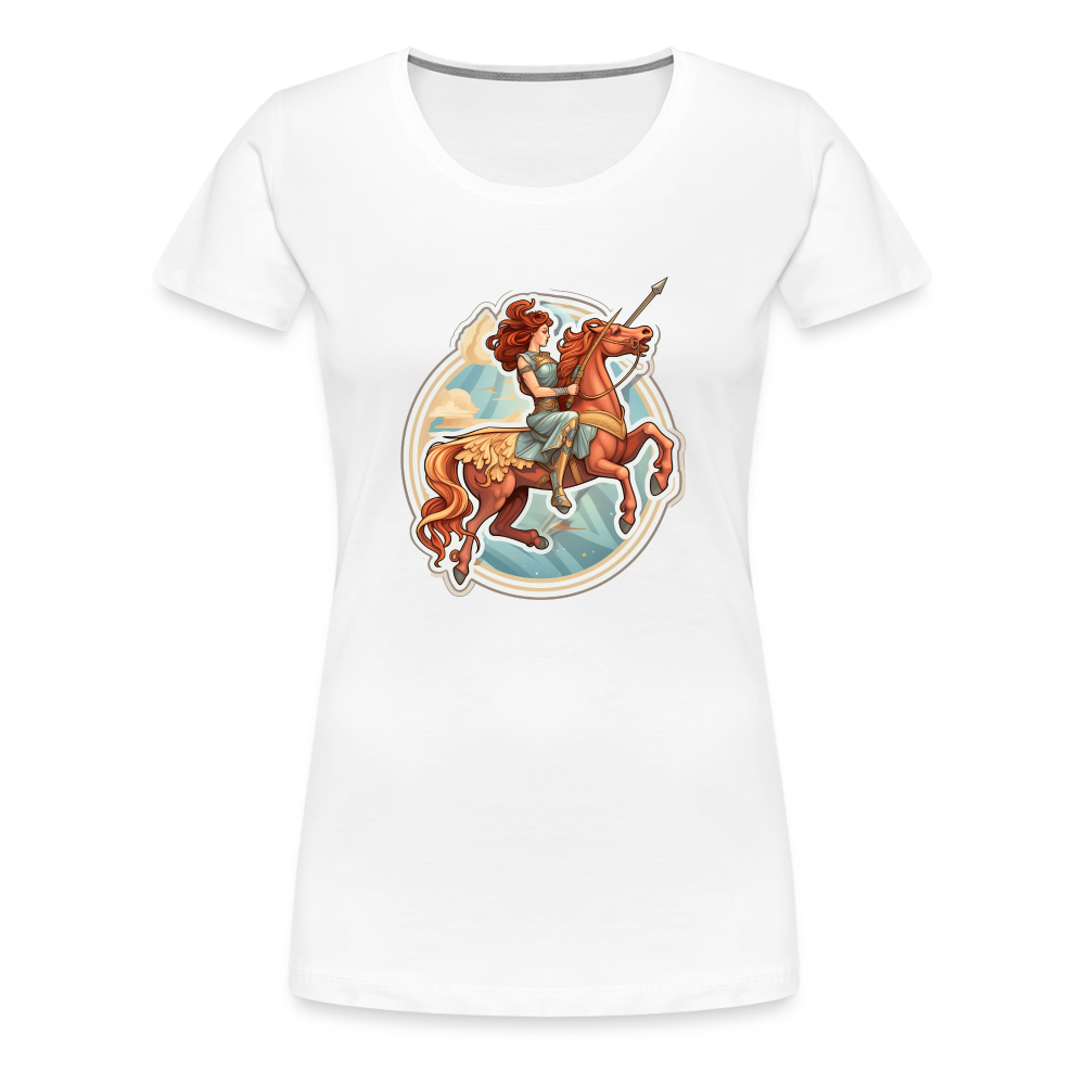 Women’s Symbol Sagittarius Premium T-Shirt - white