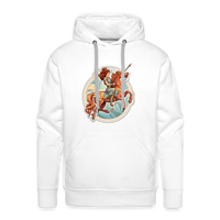 Thumbnail for Men’s Symbol Sagittarius Premium Hoodie - white