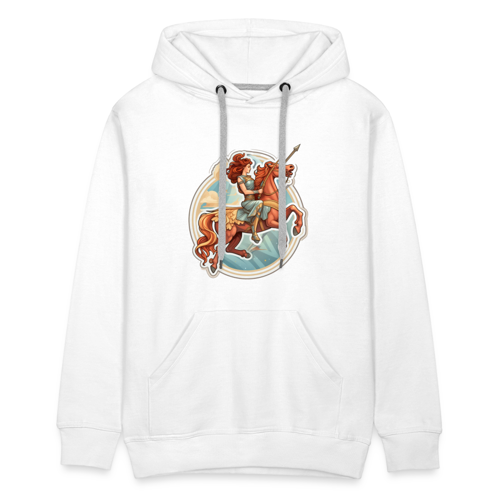 Men’s Symbol Sagittarius Premium Hoodie - white