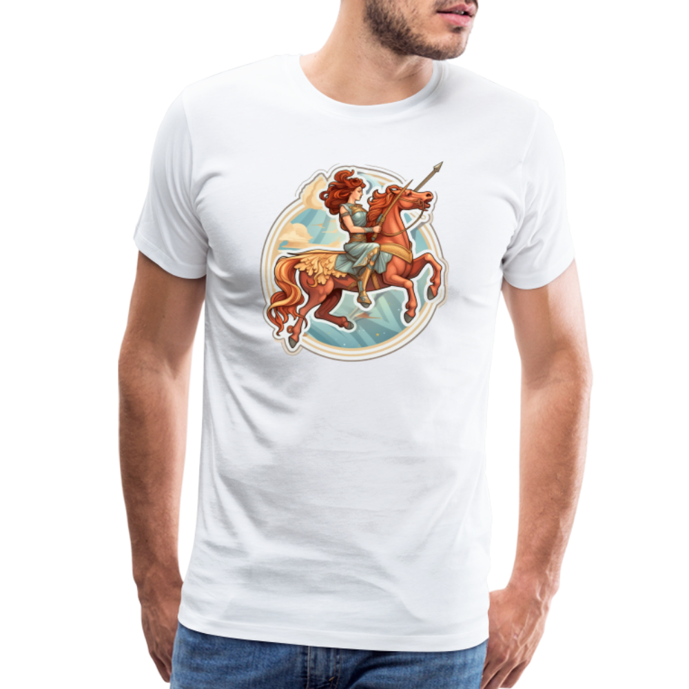 Men's Symbol Sagittarius Premium T-Shirt - white