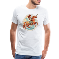 Thumbnail for Men's Symbol Sagittarius Premium T-Shirt - white