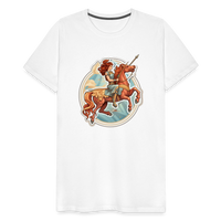 Thumbnail for Men's Symbol Sagittarius Premium T-Shirt - white