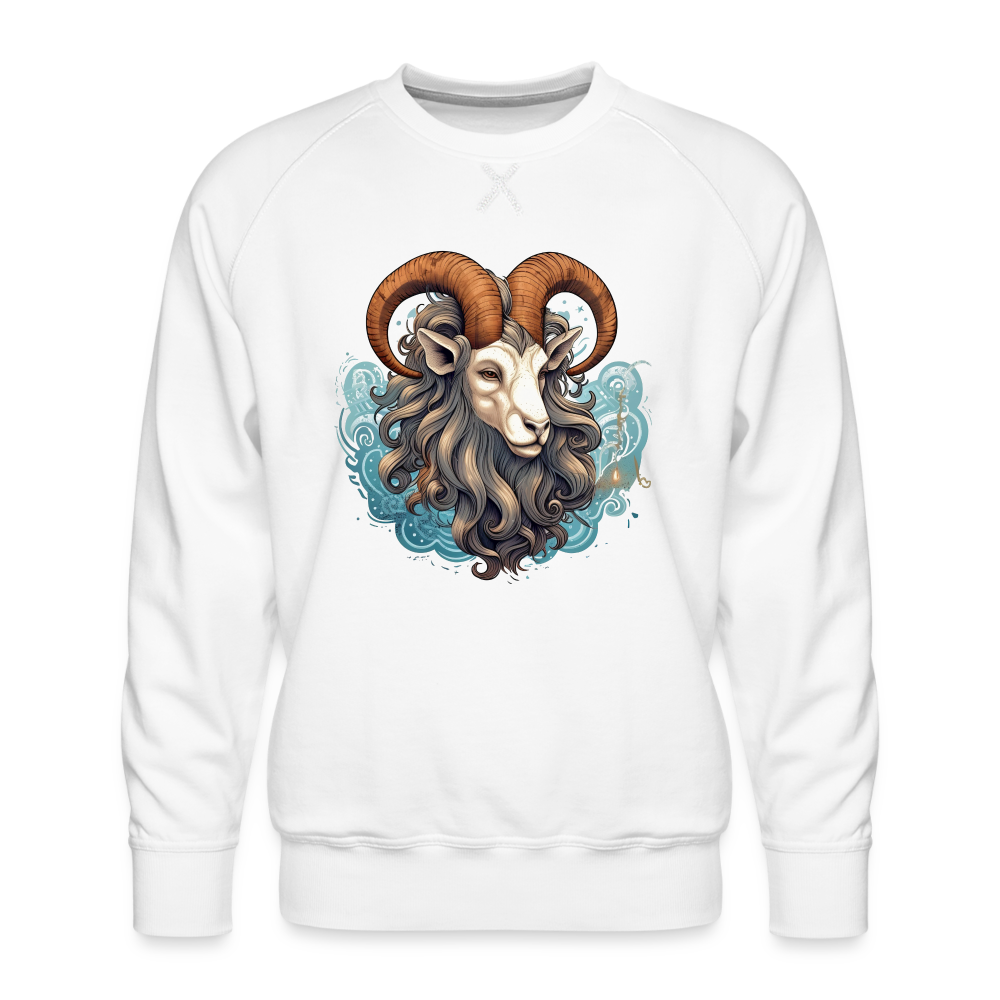 Men’s Symbol Capricorn Premium Sweatshirt - white