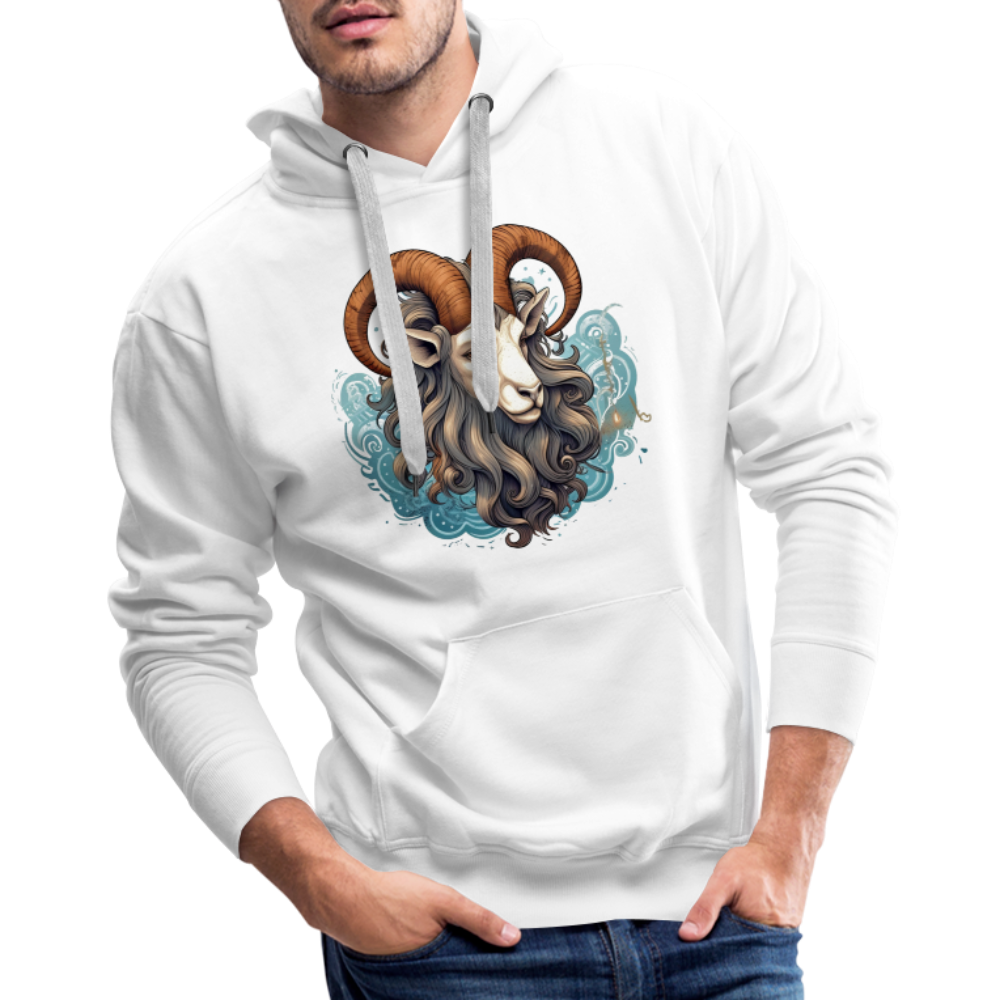 Men’s Symbol Capricorn Premium Hoodie - white