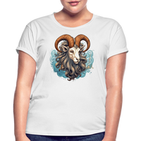 Thumbnail for Women's Symbol Capricorn Relaxed Fit T-Shirt - white