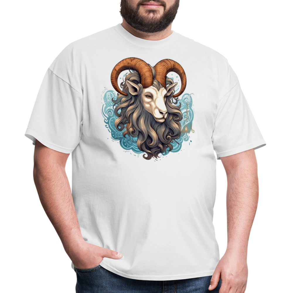 Men's Symbol Capricorn Classic T-Shirt - white