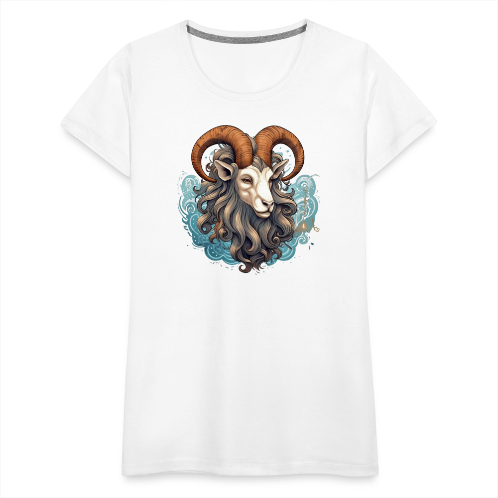 Women’s Symbol Capricorn Premium T-Shirt - white