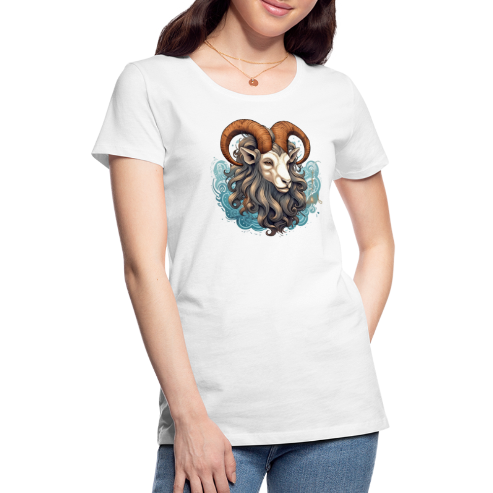 Women’s Symbol Capricorn Premium T-Shirt - white