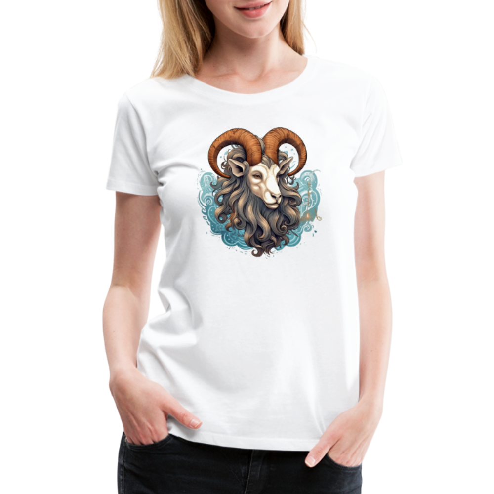 Women’s Symbol Capricorn Premium T-Shirt - white