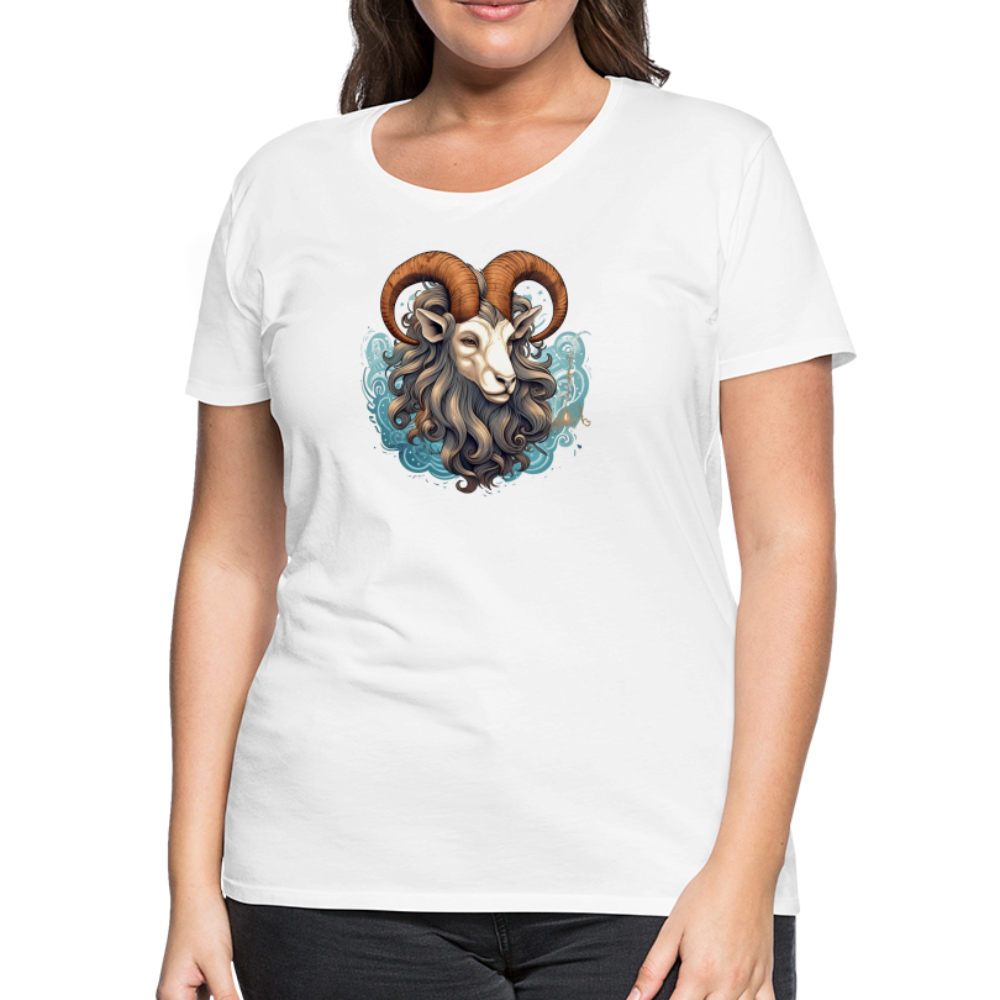 Women’s Symbol Capricorn Premium T-Shirt - white