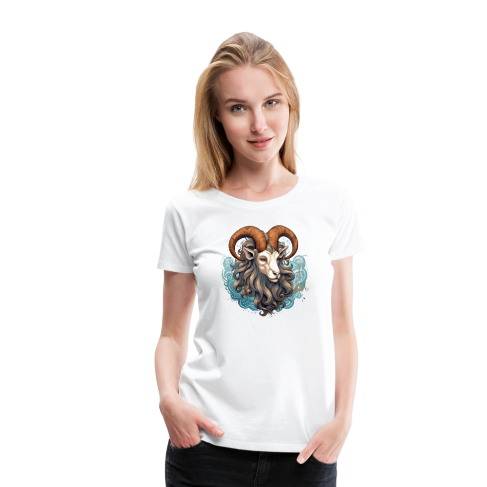 Women’s Symbol Capricorn Premium T-Shirt - white