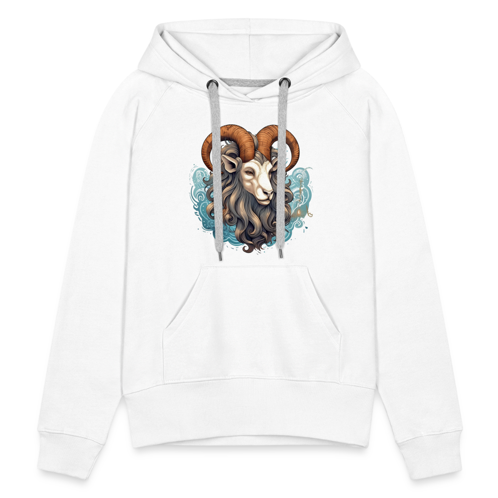 Women’s Symbol Capricorn Premium Hoodie - white