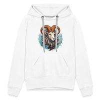 Thumbnail for Women’s Symbol Capricorn Premium Hoodie - white