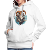 Thumbnail for Women’s Symbol Capricorn Premium Hoodie - white