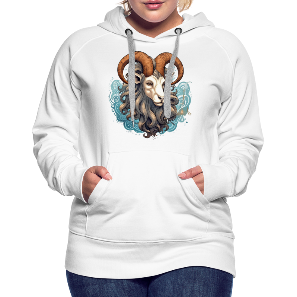 Women’s Symbol Capricorn Premium Hoodie - white