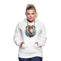 Thumbnail for Women’s Symbol Capricorn Premium Hoodie - white