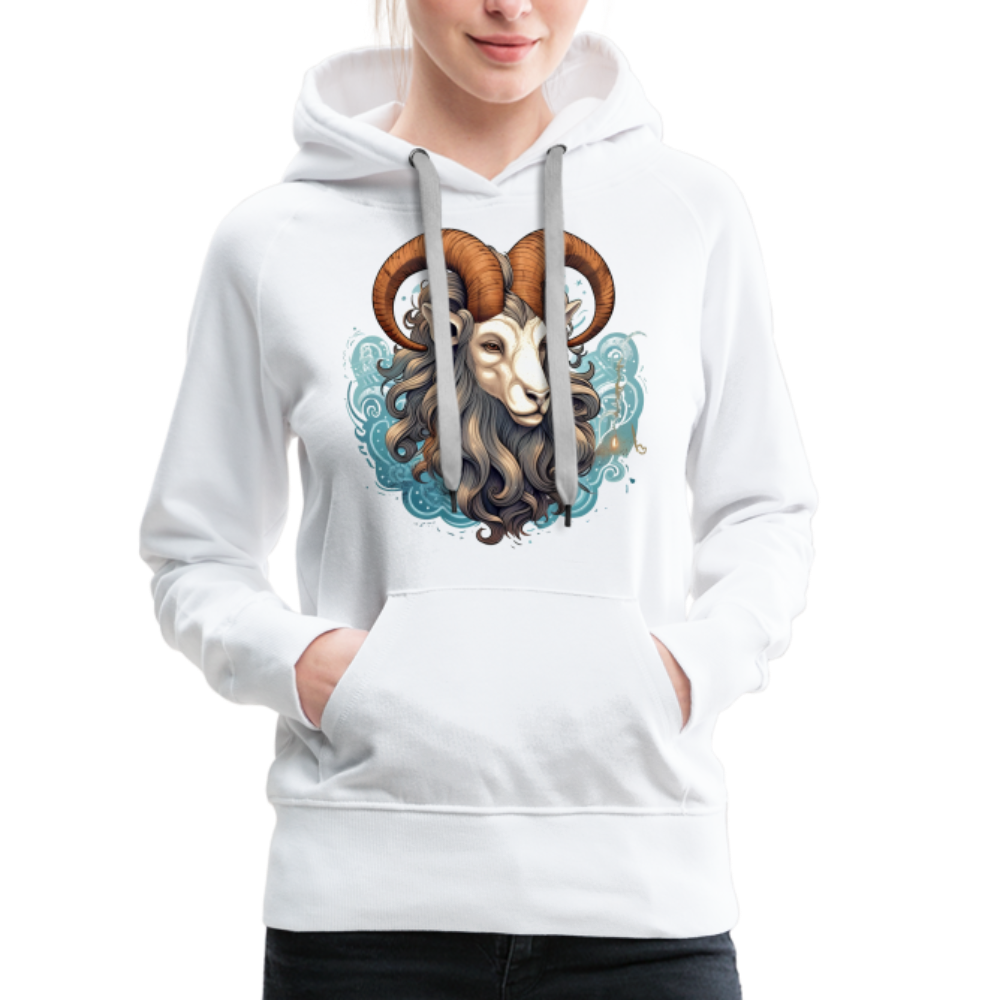 Women’s Symbol Capricorn Premium Hoodie - white