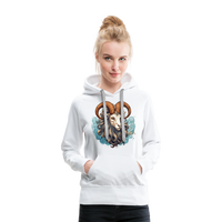 Thumbnail for Women’s Symbol Capricorn Premium Hoodie - white