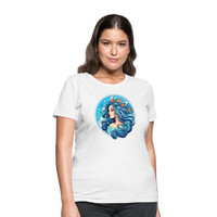 Thumbnail for Women's Symbol Aquarius T-Shirt - white