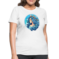 Thumbnail for Women's Symbol Aquarius T-Shirt - white