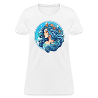 Thumbnail for Women's Symbol Aquarius T-Shirt - white