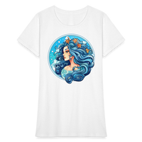 Thumbnail for Women's Symbol Aquarius T-Shirt - white