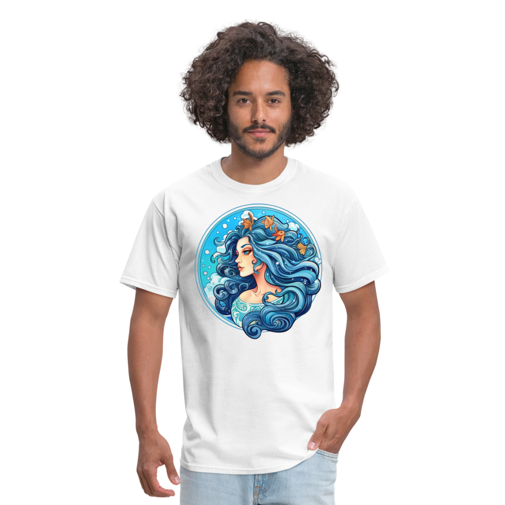 Men's Symbol Aquarius Classic T-Shirt - white