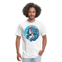 Thumbnail for Men's Symbol Aquarius Classic T-Shirt - white