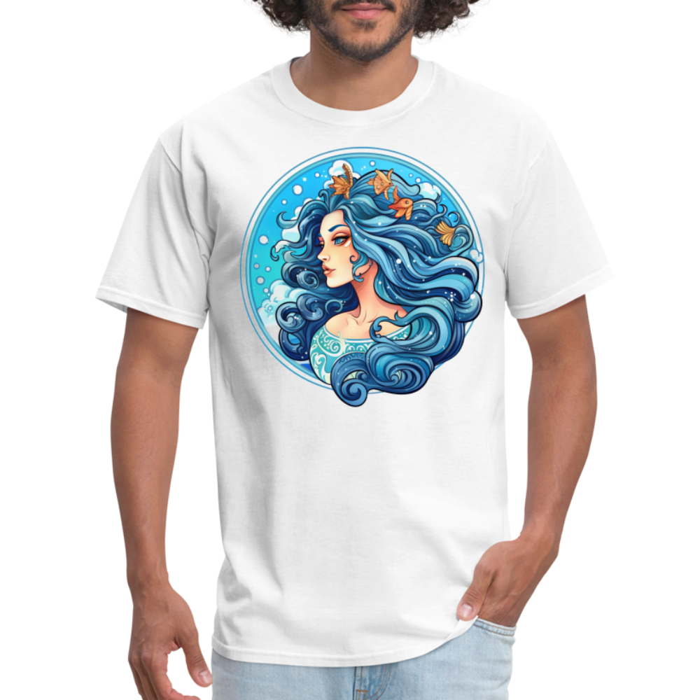 Men's Symbol Aquarius Classic T-Shirt - white