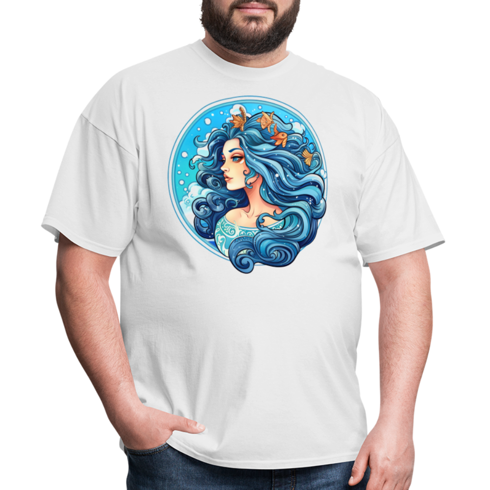 Men's Symbol Aquarius Classic T-Shirt - white