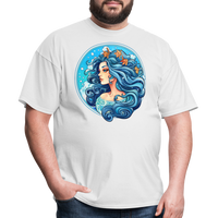 Thumbnail for Men's Symbol Aquarius Classic T-Shirt - white