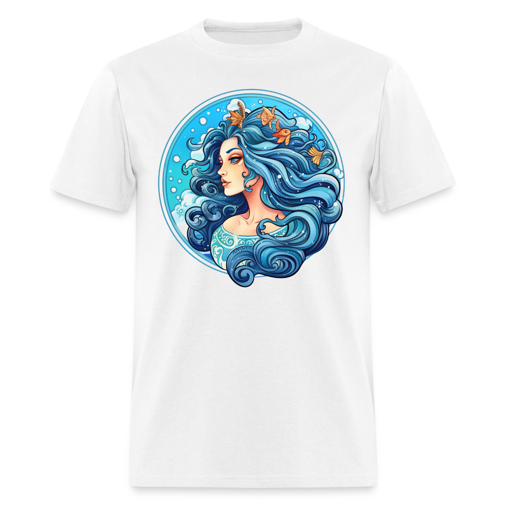 Men's Symbol Aquarius Classic T-Shirt - white