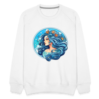 Thumbnail for Men’s Symbol Aquarius Premium Sweatshirt - white