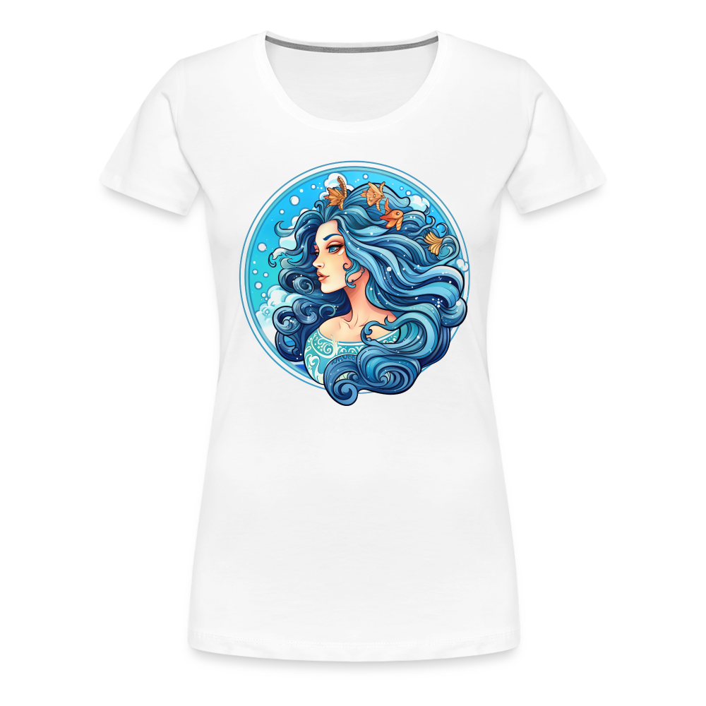 Women’s Symbol Aquarius Premium T-Shirt - white