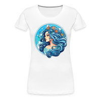 Thumbnail for Women’s Symbol Aquarius Premium T-Shirt - white